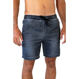 Maui Rippers Men's 18"-19" 4-Way Stretch Boardshorts Swim Trunks, Black Wash, Medium