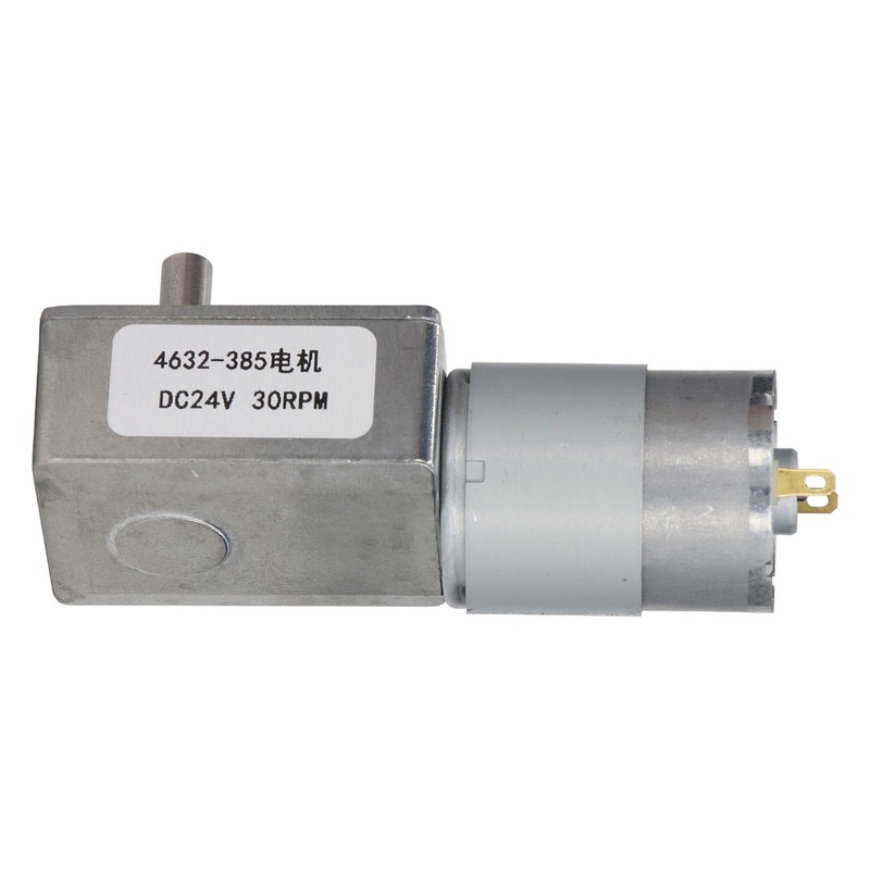 30RPM DC Worm Gear Motor Self Locking Function Rectangular Speed