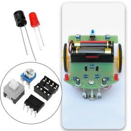 Be In Your Mind 1 Set Intelligent Trace Vehicle Soldering Exercise Set for Electronic Craftsmen Practical Teaching Manufacturing Courses Electronic Hobbyists