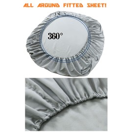 Elegant Comfort 1500 Premium Hotel Quality 1-Piece Fitted Sheet, Softest Quality Microfiber - Deep Pocket up to 16 inch, Wrinkle and Fade Resistant, California King, Gray