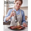Rechargeable Salt and Pepper Grinder Set with Power-Storing Charging Base