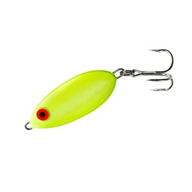 Bomber Slab Spoon Lure (Flourescent Yellow, 1 1/4-Ounce), (B89FY)