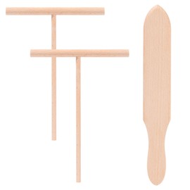 Mayoii 3pcs Crepe Spreader Set Beech Hard Durable Crepe Maker for Kitchen