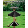 Qualirey 1 Pack 21.5 Inch Metal Squirrel Proof Baffle for
