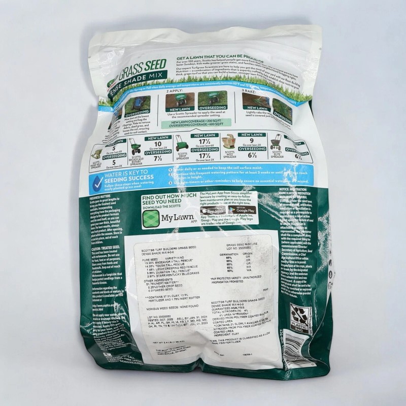 Scotts Turf Builder Grass Seed Dense Shade Mix 2.4 LB