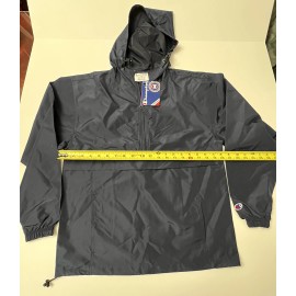 Champion Rain Coat Windbreaker Hooded Size XSmall Dark Blue. New