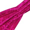 Barry.Wang Men Ascot Cravat Tie with Pocket Square Cufflinks Tie
