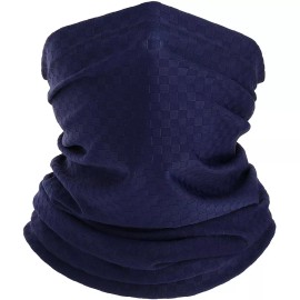 Unbranded Neck Gaiter Balaclava Face Mask Cooler Sun Protection Scarf Cooling Gator Shield - Dark Blue