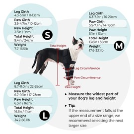 Allroaring Dog Front Leg Elbow Brace for ED, Joint Support for Small Dogs