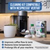 Caffenu Descaling Kit Compatible with Nespresso Vertuo, 2 Uses Descaling
