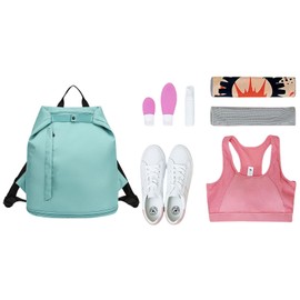 FAVORTALK Drawstring Bag Large Capacity Drawstring Gym Dry-Wet Separation Sport Bag String Waterproof Zipper Sack Backpack for Women Men for Travel Hiking School Swimming Beach - SKD10424