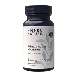 Higher Nature - Atlantic Marine Magnesium 300mg - Natural Source - True Food Formula - Magnesium Supplements - Natural Calm - Bone Support - Vegan - One Month Supply - 90 Capsules