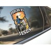 Fueled by Jesus 7 inch Decal Sticker for Motorcycles, Cars,
