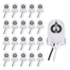 20-Pack JACKYLED Screw Type T8 Lamp Holder with Wires UL
