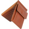 Dom Teporna Men's Wallet with Coin Purse, Thin, Lightweight, Genuine