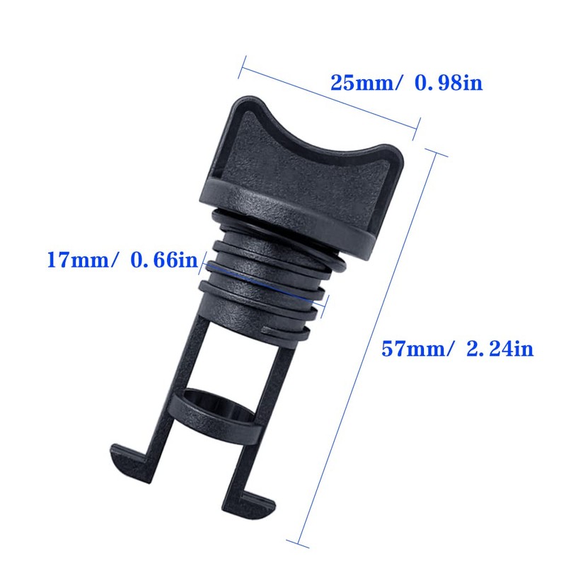 Zveniy 4 Pcs Nylon Kayak Drain Plug Kit Replacement Nylon