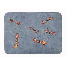 Caroline's Treasures 8880RUG Ants Machine Washable Memory Foam Mat, Bathroom Rug, Non-Slip Bath Mat, Durable Thick Washable Rugs for Kitchen, Bathroom Quick Dry, Decorative Artwork,
