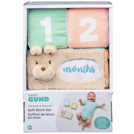 GUND Baby Milestones and Moments Soft Blocks, Plush Photo Prop Sensory Toy Blocks for Babies and Newborns, Multicolor