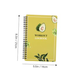 DOITOOL Fitness Planner Notebook Portable Workout Journal for Diet and Exercise Tracking for Organizing Gym Schedules and Personal Health Plans for Year