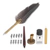 Feather Pen Exquisite Pattern Quaint Texture Comfortable Grip Stainless Steel