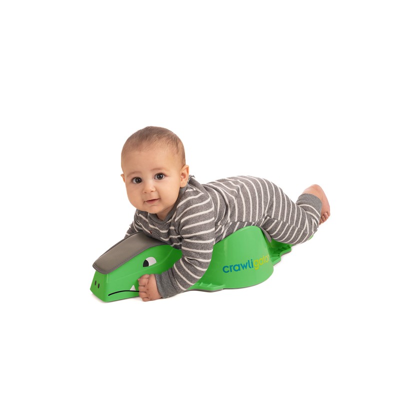 CRAWLIGATOR Tummy Time Mobility Toy for Infants 4-12 Months (Green)