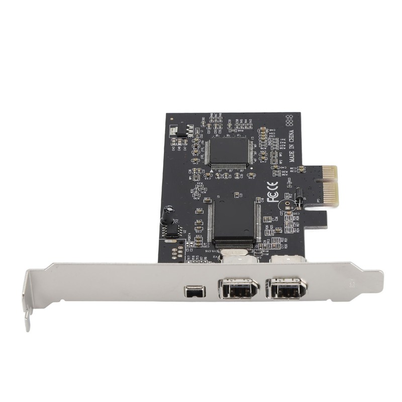PCIE 1X to 3 Port 1394A Firewire Riser Card Dual