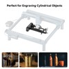 Longer Laser engraver's Rotary Roller Lift Stand Allows for Height