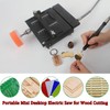Mini table Saw, 7 Speed Adjustable Power Supply,Multi-Functional mini Table