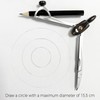 Protractor and Compass Set with Rulers,Compass Geometry Drawing Tool Set