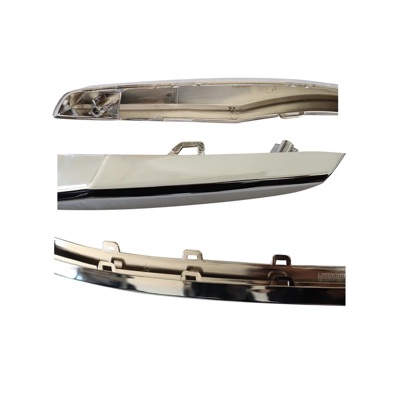 SecosAutoparts Chrome Front Lower Bumper Molding Trim, Compatible with Honda
