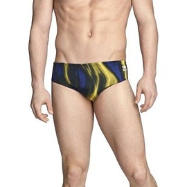 Speedo Endurance+ Vapor Flame Brief Male-Navy/Gold (Size 26)
