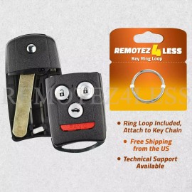 Remotez4less For 2007 2008 2009 2010 2011 2012 2013 Acura MDX Key Fob Shell Case Cover 4b