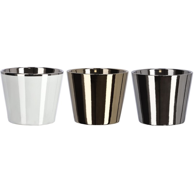 KOTARBAU® Set of 2 Small Ceramic Flower Pots, Diameter 11