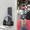 YAVINCOL 3 Pcs Password Lock, Padlock, Door Lock, U-shaped Lock,