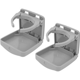CHICIRIS Portavasos Plegable para Automóvil, Organizador de Botellas de Agua para Vehículos Recreativos, Portavasos para Bebidas para Autocaravanas, Escritorios, Autobuses (Gris