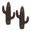 DII Cast Iron Collection Decorative Wall Hook Set, Cactus, 2