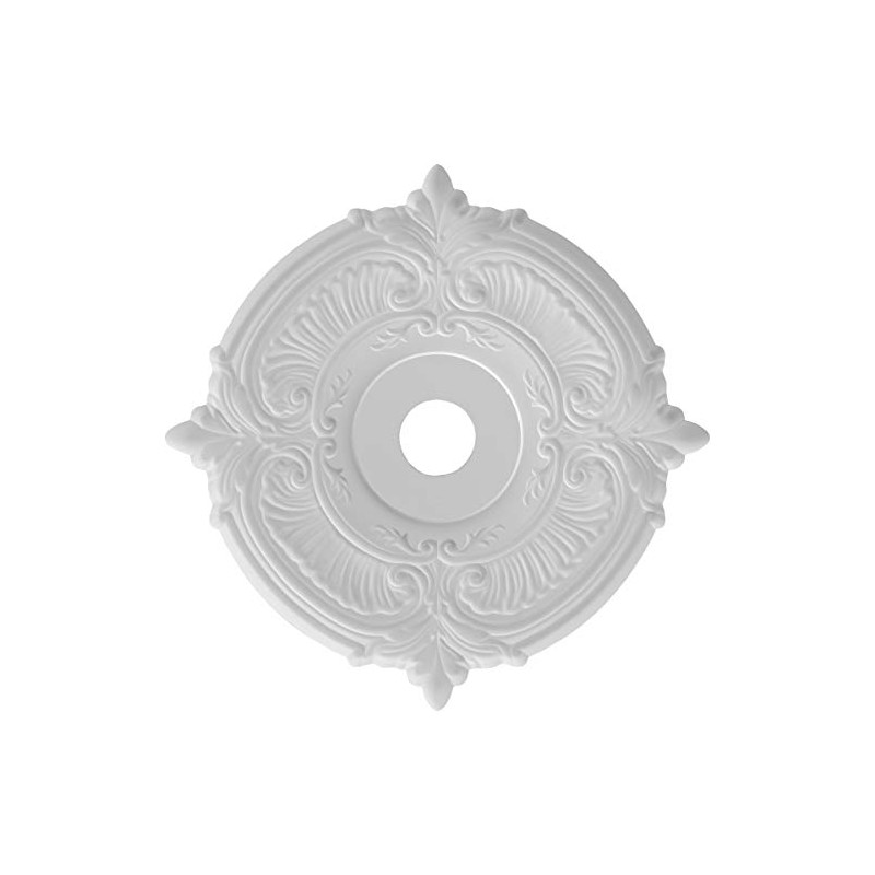 Ekena Millwork CMP22AT Attica Thermoformed PVC Ceiling Medallion (Fits Canopies