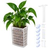Upgraded Adjustable Aquarium Plant Holder,Fish Tank Plants Holder,Top Hanging Design,Adjustable