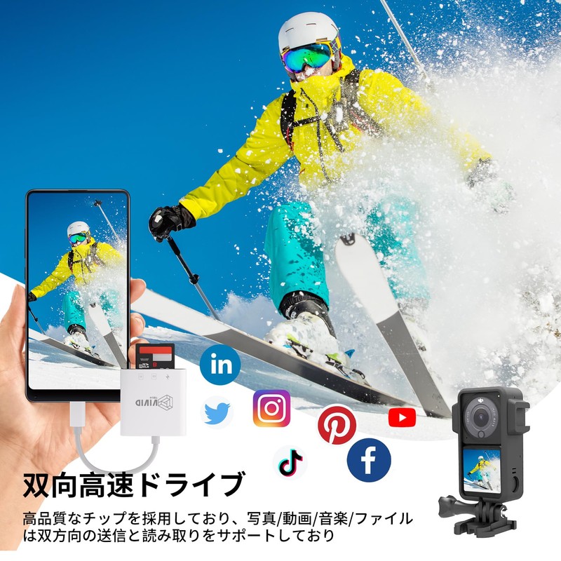 SD Card Reader, Ultra High Speed USB3.0, Multi-Card Reader, Fast