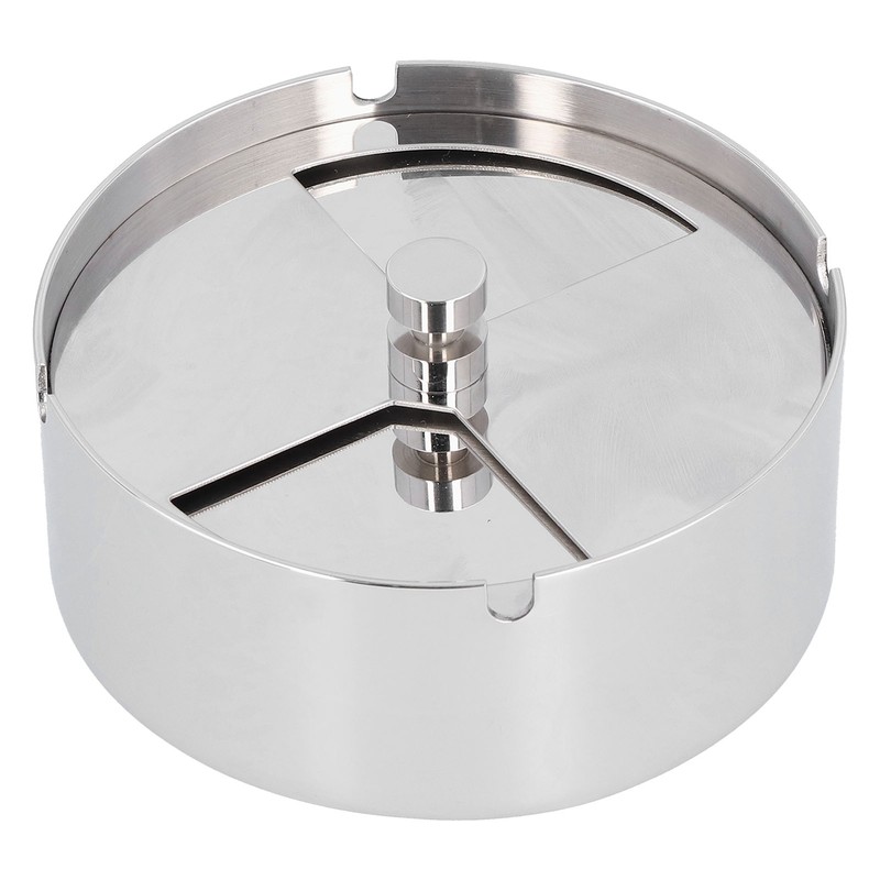 Ashtray Outdoor Thickened Stainless Steel Windproof Rotating Cover Design Finely