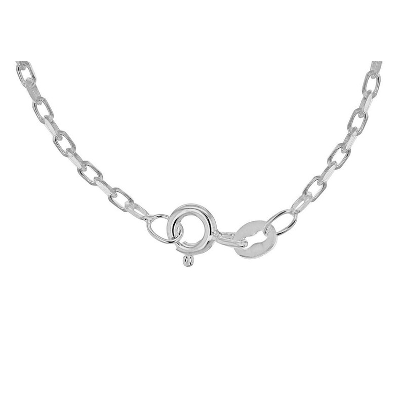 Tuscany Silver Diamond Cut Belcher Chain Necklace of 46 cm/18-inch