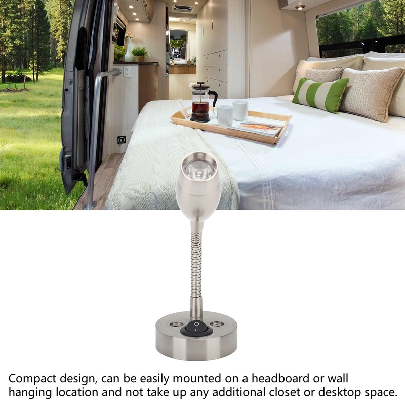 RV Reading Light Portable Space Saving Easy Installation LED Indoor