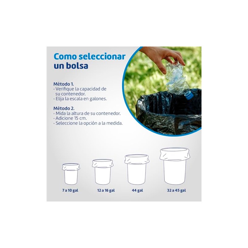 DIKEN Bolsas de Basura Biodegradables Grande | 101x120cm | Color
