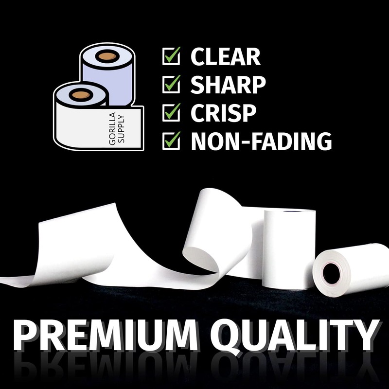 Gorilla Supply Thermal Paper Receipt Roll 2-1/4" x 50' BPA