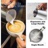 Wrobic Milk Jug, Milk Pitcher 400 ml, 12 fl.oz. Stainless