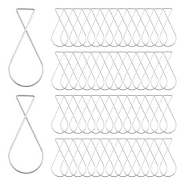 INCREWAY Ceiling Hooks Clips 30pcs Spring Steel Hooks Figure-8 Squeeze Hangers Party Christmas Wedding Classroom Office Home Decorations from Suspended Tile/Grid/Drop Ceilings, Sliver, Large