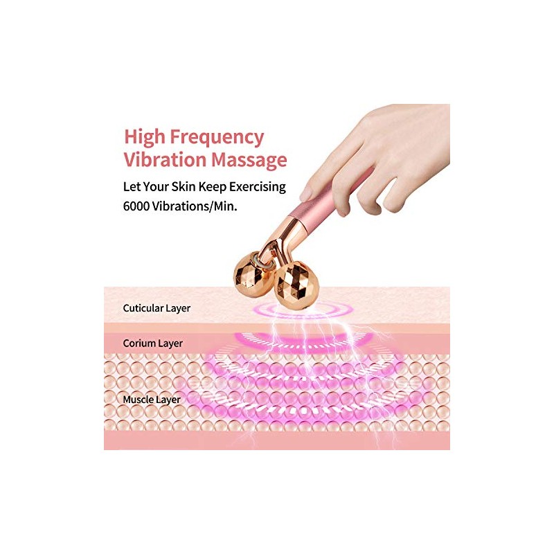 SSGP 2-in-1 Electric Face Massager with 3D Roller and Crescent-Shape