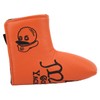 Golf Putter Headcover Orange Sailor's Hat Pattern PU Waterproof Surface