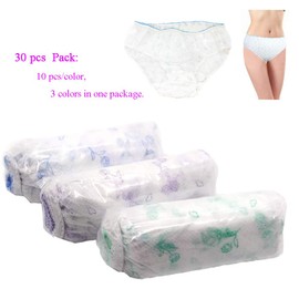 STARLY 30pcs Womens Nonwoven Underwear Paper Panties Handy Bikini Briefs For Travel Hotel Spa,size L