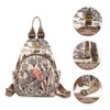 ANFUMAN Small Backpacks Purse for Women Mini Waterproof Colorful Print